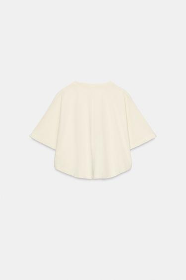 FADED-EFFECT CAPE TOP - Yellow by Zara - Image 4