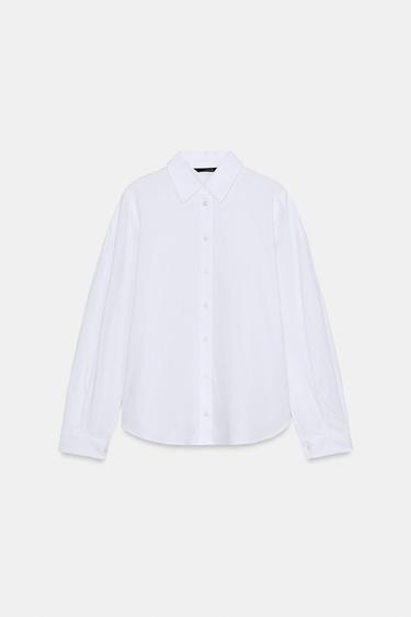 STRIPED COTTON SHIRT - White by Zara