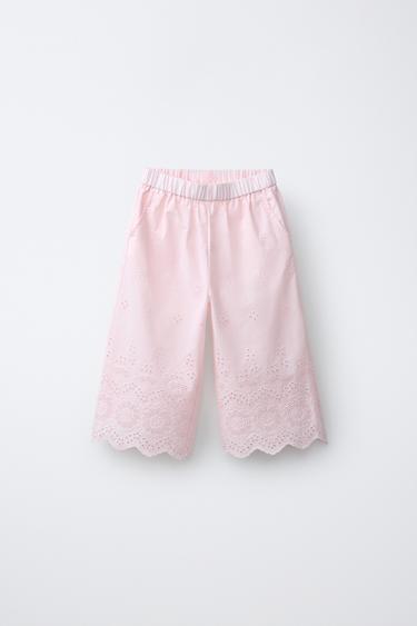 PANTALÓN CULOTTE SCHIFFLY - Rosa pastel de Zara