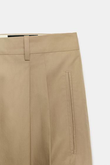 PANTALON À PINCES ZW COLLECTION ÉDITION LIMITÉE - Sable de Zara - Image 7