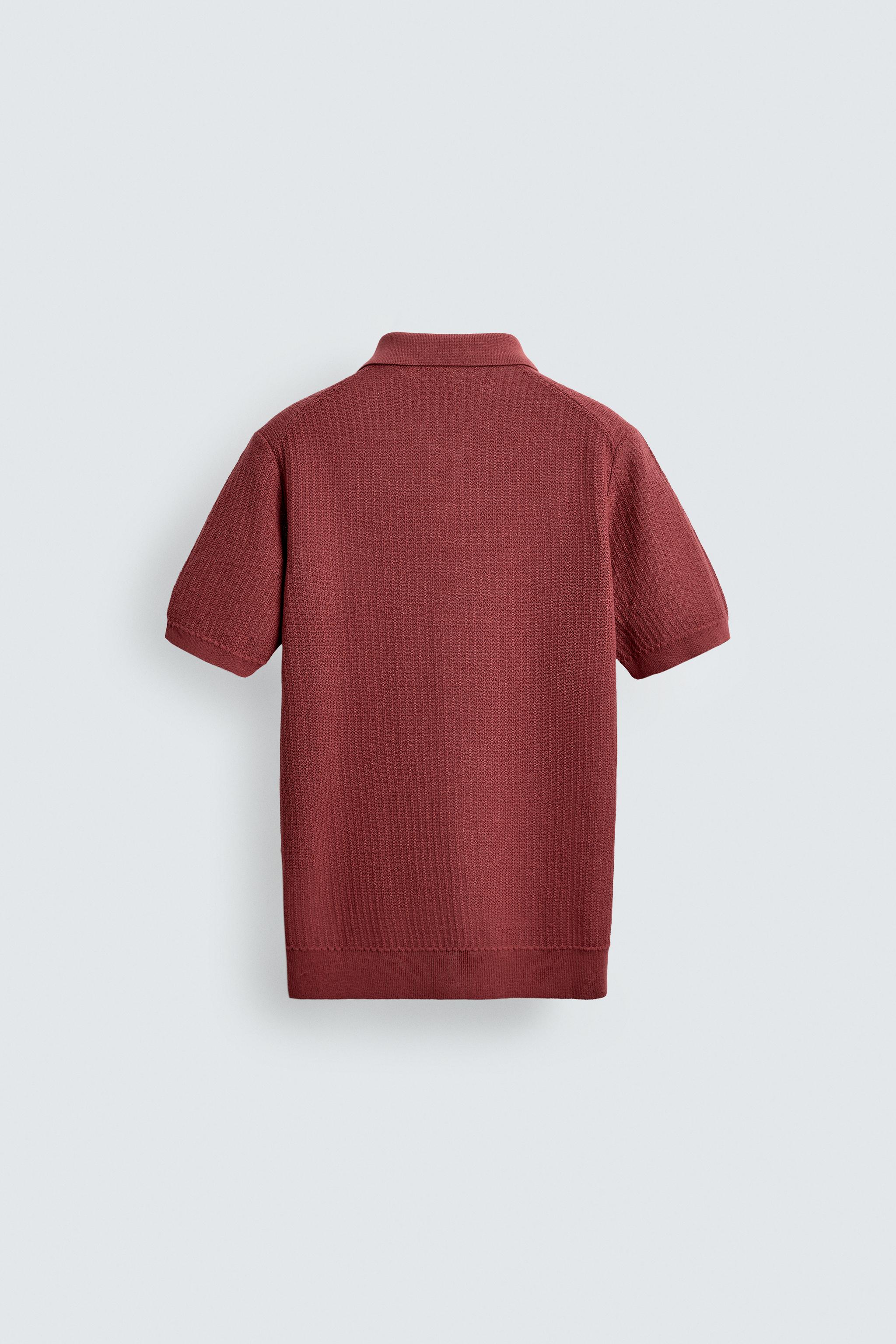 POLO EN MAILLE REGULAR FIT STRUCTURÉ