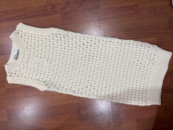 OPENWORK KNIT DRESS SECOND HAND