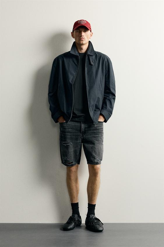 BERMUDA DENIM  ROTOS - Carbón de Zara - Imagen 0