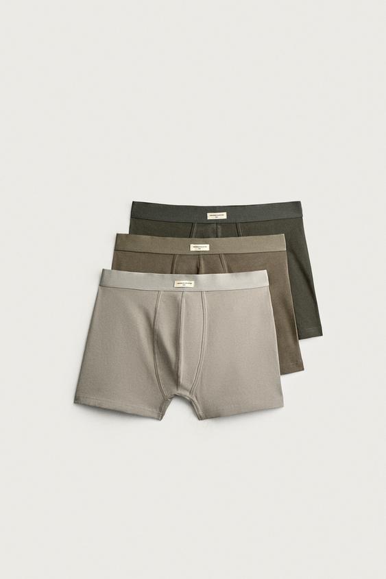 حزمة 3 بوكسر ناعم - متعدد الخاص بـ Zara - صورة 0