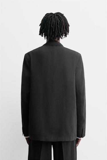 BLAZER FLUIDA DE FATO - Preto da Zara