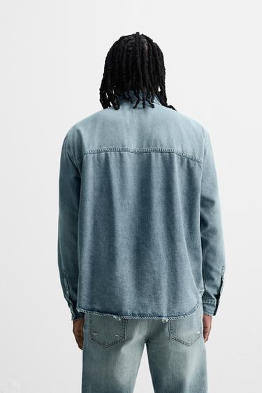 WESTERN DENIM SHIRT - Mid-blue by Zara - Image 2