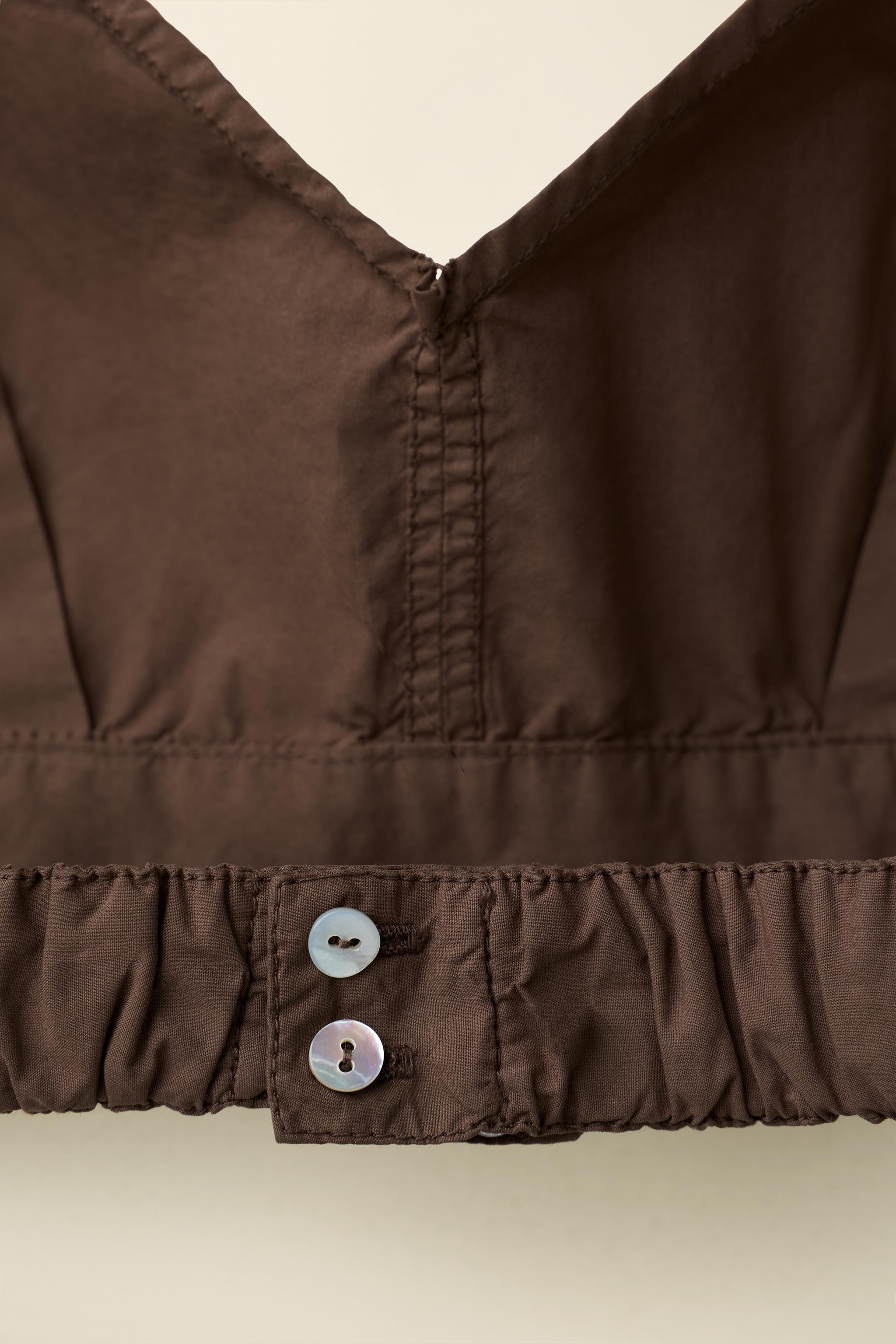 Женские рубашки Zara POPLIN TOP CREATED BY CARAMEL LONDON X — фото 6