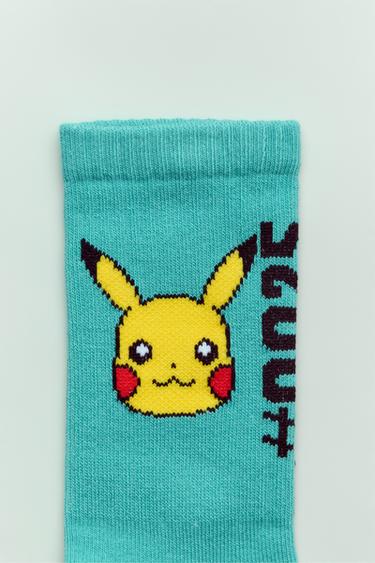 LOT DE DEUX PAIRES DE CHAUSSETTES PIKACHU POKÉMON ™ - Verdâtre de Zara