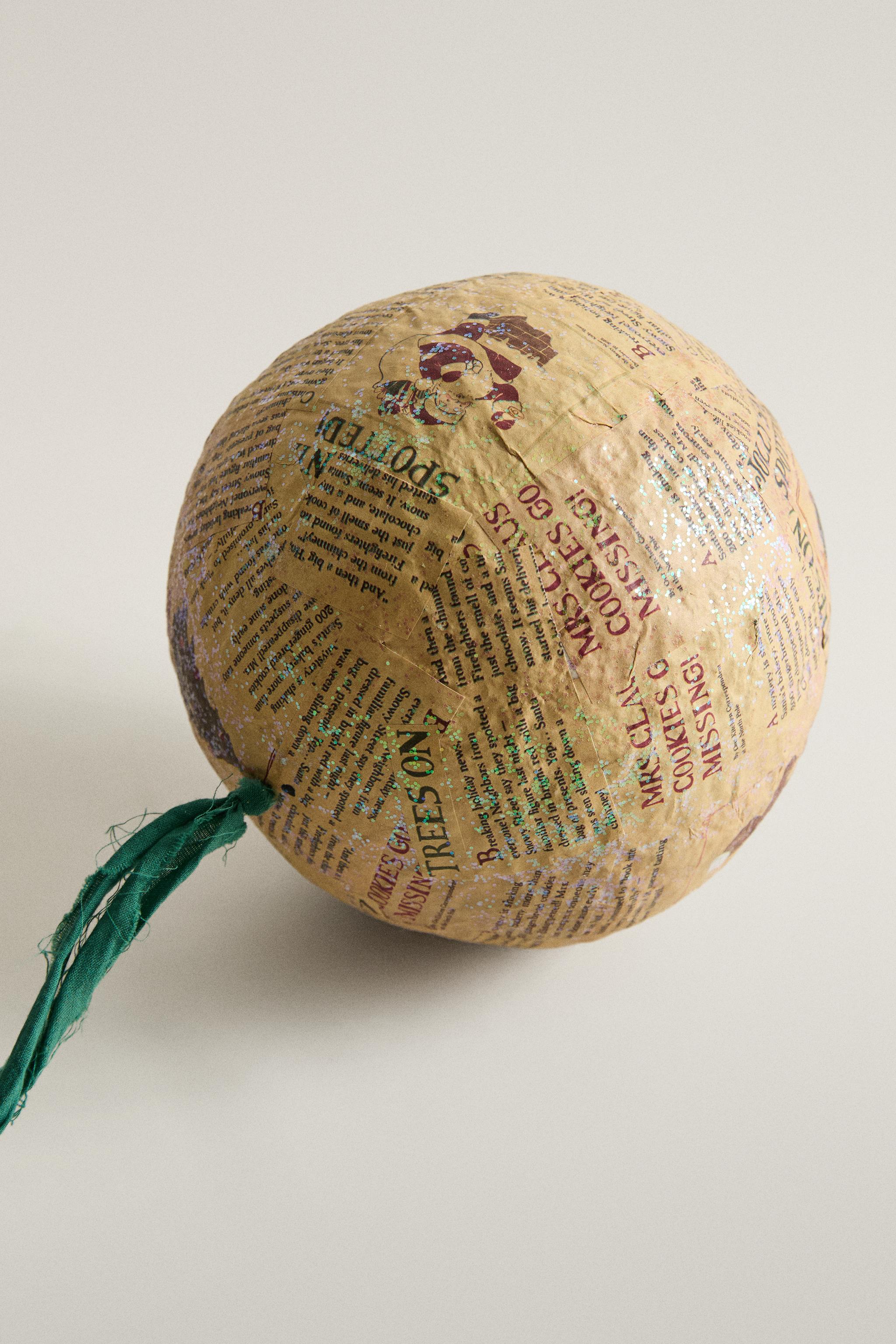 Newspaper Paper Christmas Tree Decoration