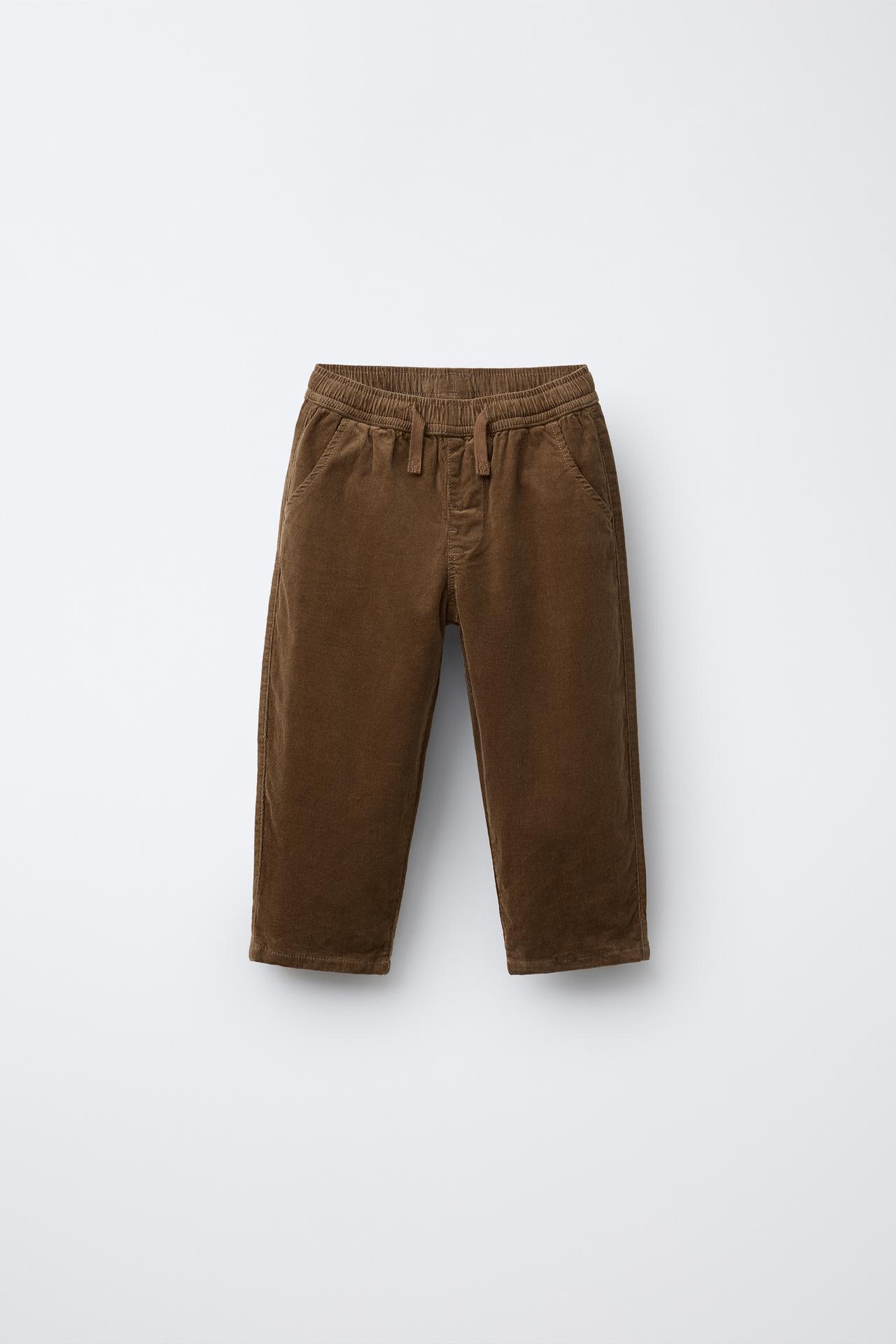 LINED FINE-WALED CORDUROY PANTS