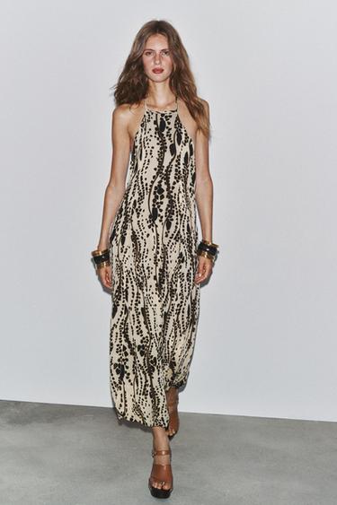 ZW COLLECTION PRINTED HALTER DRESS - Multicoloured by Zara - Image 0