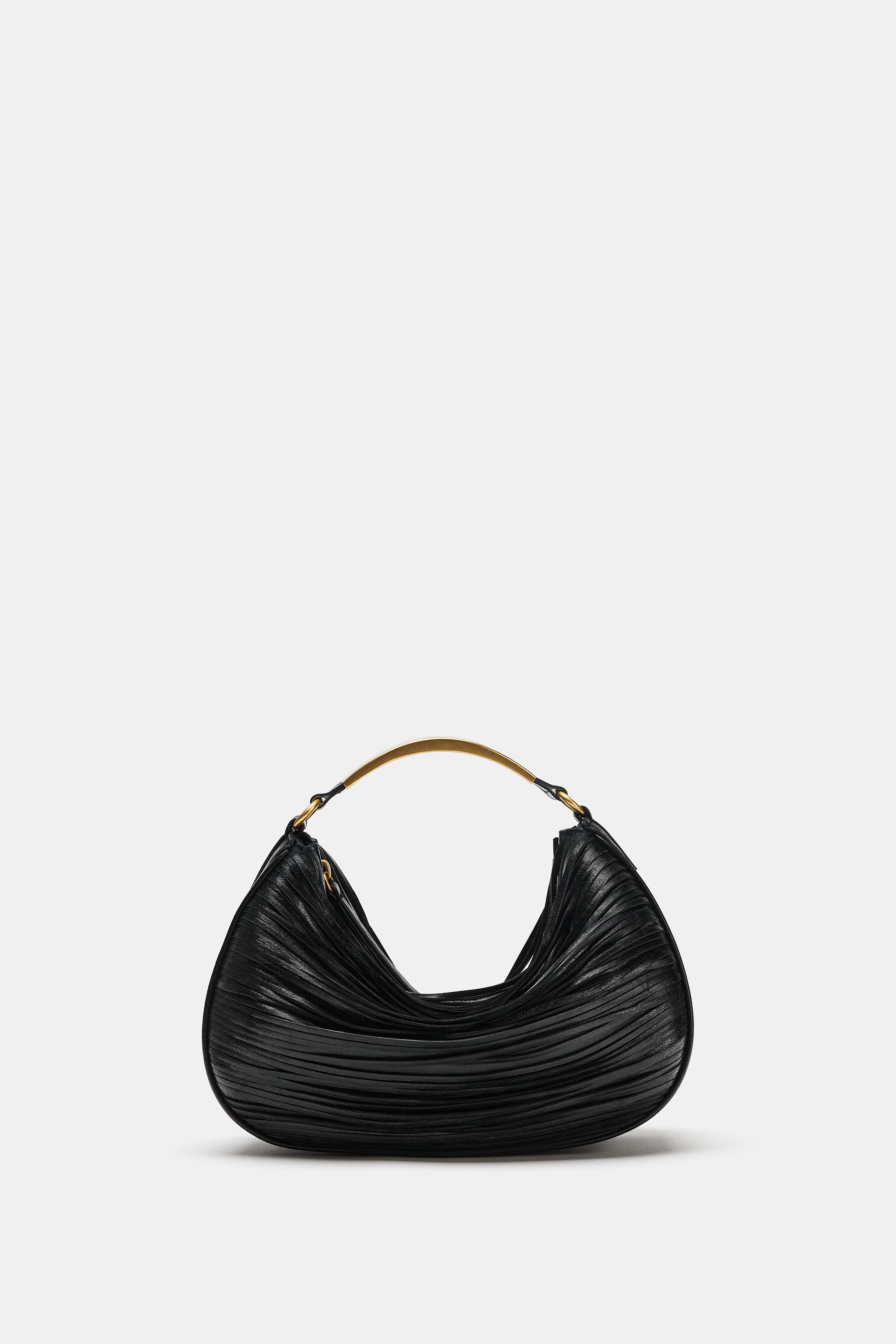 METAL HANDLE HANDBAG - Black | ZARA United States