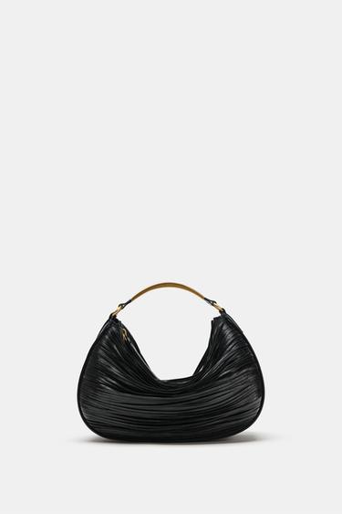 BOLSO DE MANO ASA METÁLICA - Negro de Zara