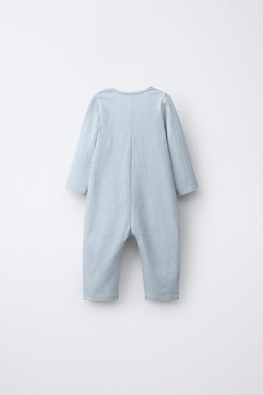 BODY LONG TEXTURÉ COMBINÉ - Bleu clair de Zara - Image 1