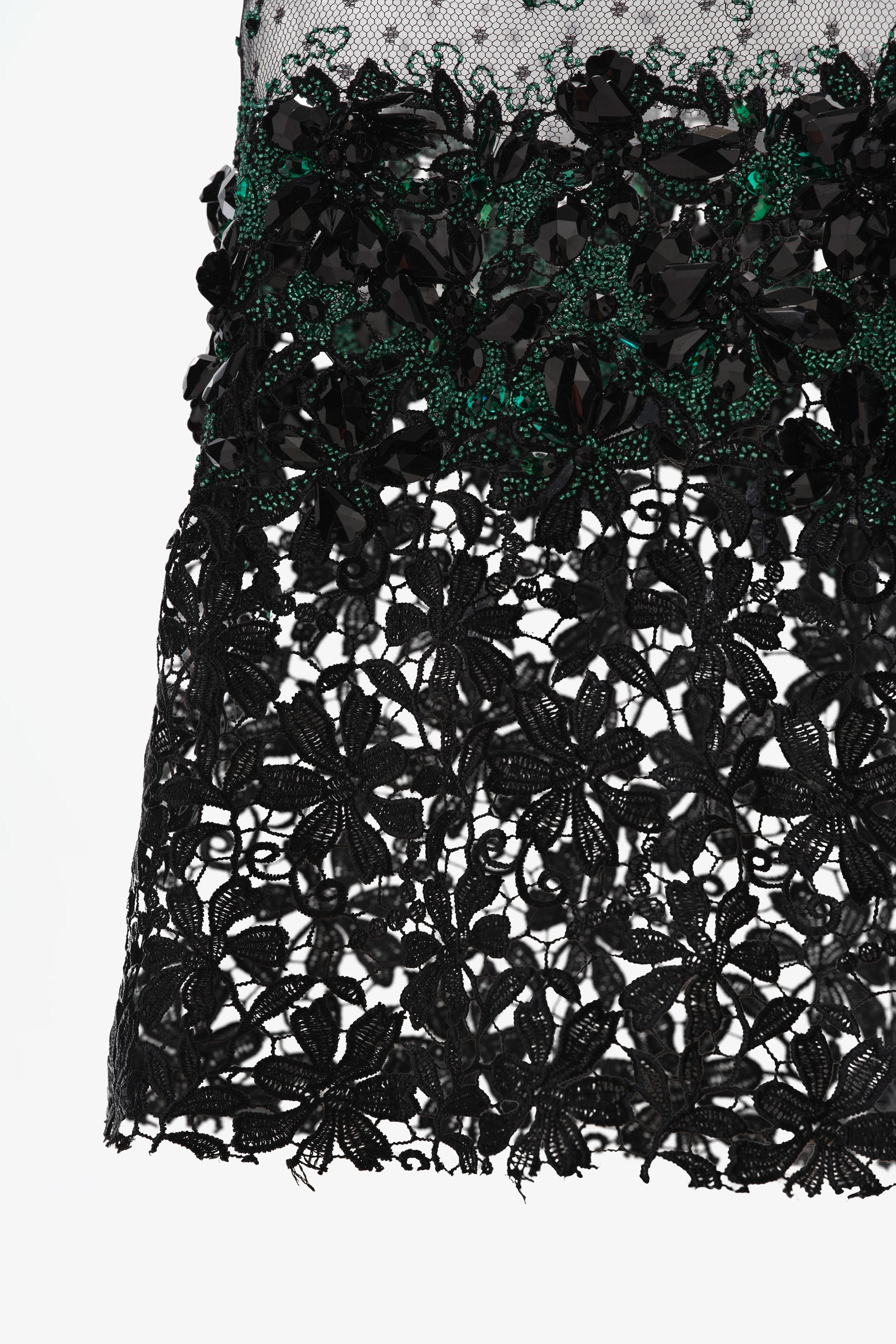 LIMITED EDITION JEWELED GUIPURE TOP