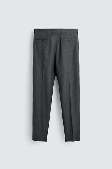 PANTALON DE COSTUME À RAYURES - Gris de Zara - Image 5