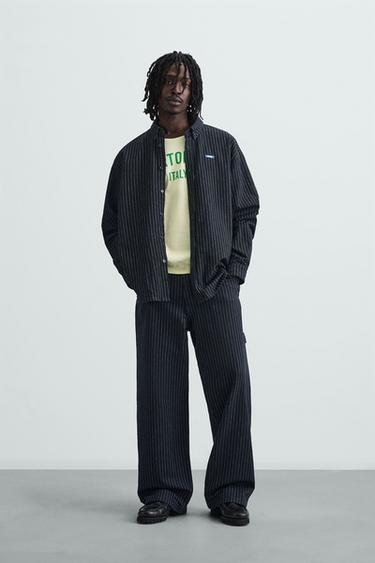 CONJUNTO RELAX FIT LISTRADO -  da Zara