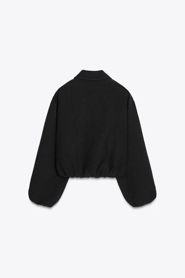SHORT PUFFED JACKET - Black by Zara - Image 4