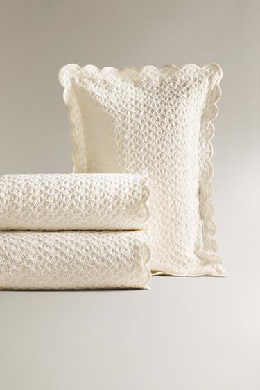 CHILDREN'S MINI WAFFLE TEXTURE BEDSPREAD - Ecru by Zara - Image 4