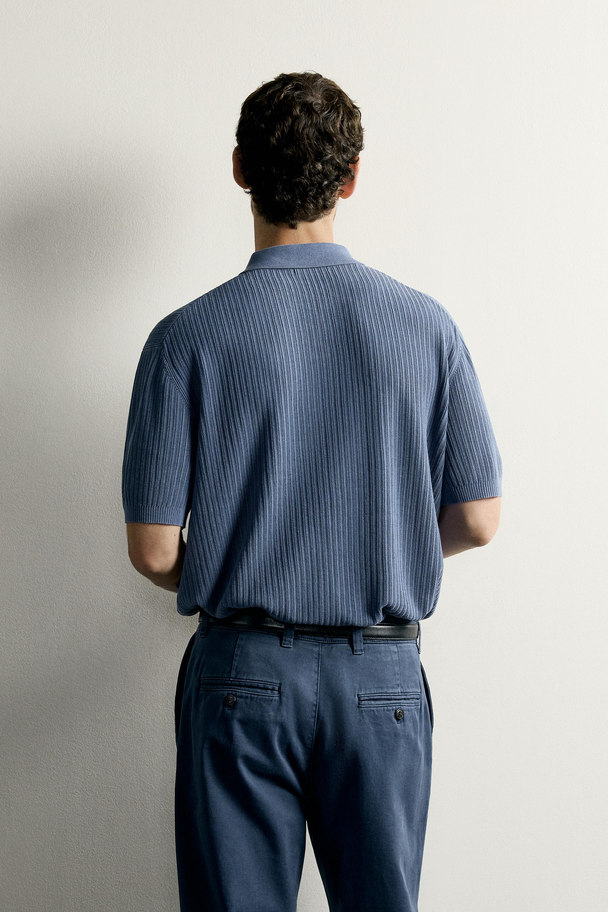 POLO EN MAILLE REGULAR FIT STRUCTURÉ
