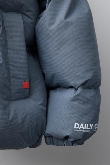 MANTEAU MATELASSÉ IMPERMÉABLE - Bleu clair de Zara - Image 5