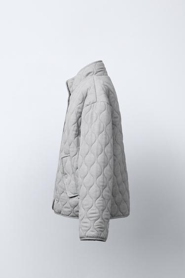 VESTE REMBOURRÉE - Gris perle de Zara - Image 2