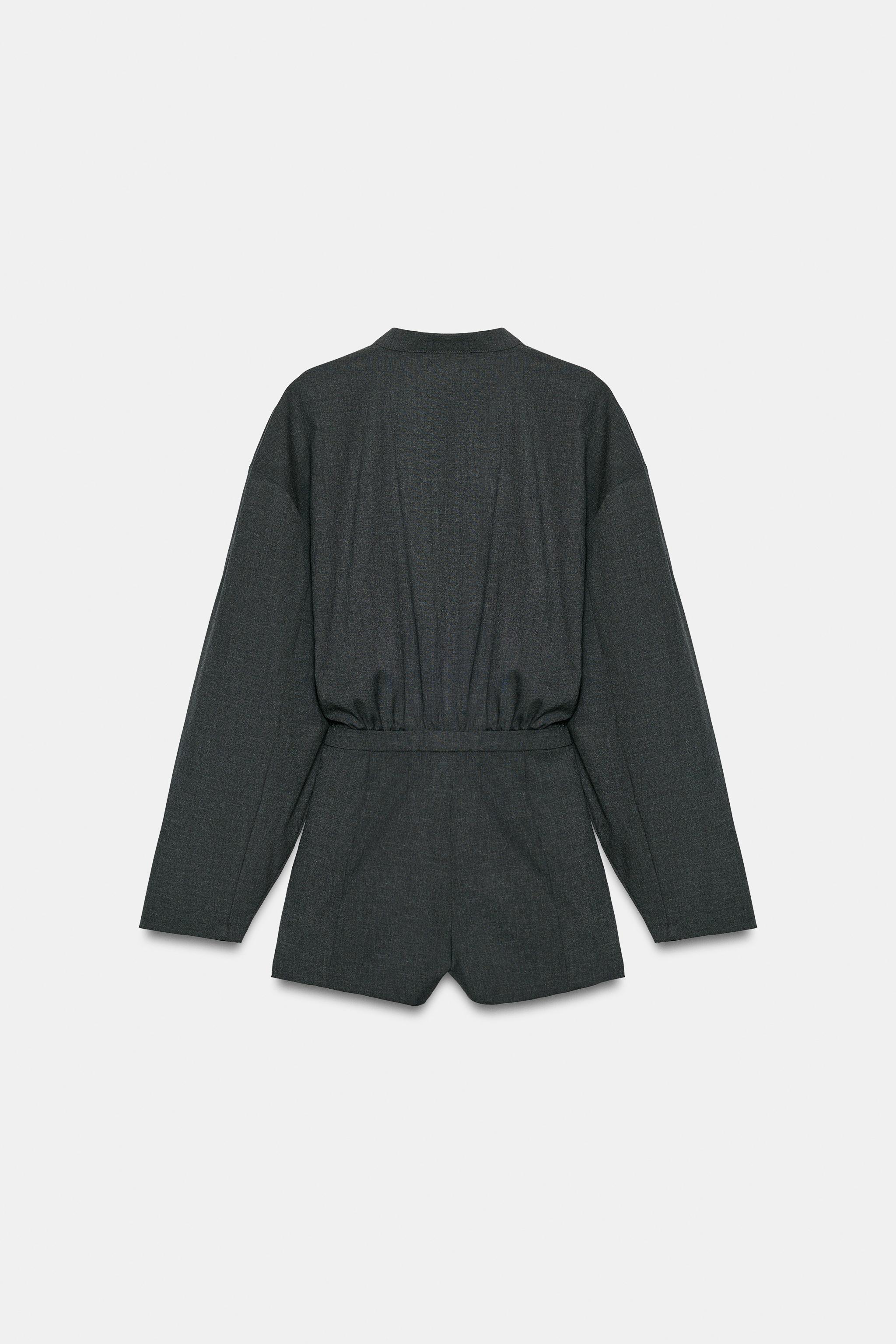 ZIP-UP SHORT JUMPSUIT