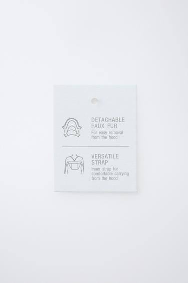 DOUDOUNE LONGUE EN PLUME ET DUVET DÉPERLANTE ET COUPE-VENT - Kaki de Zara - Image 11