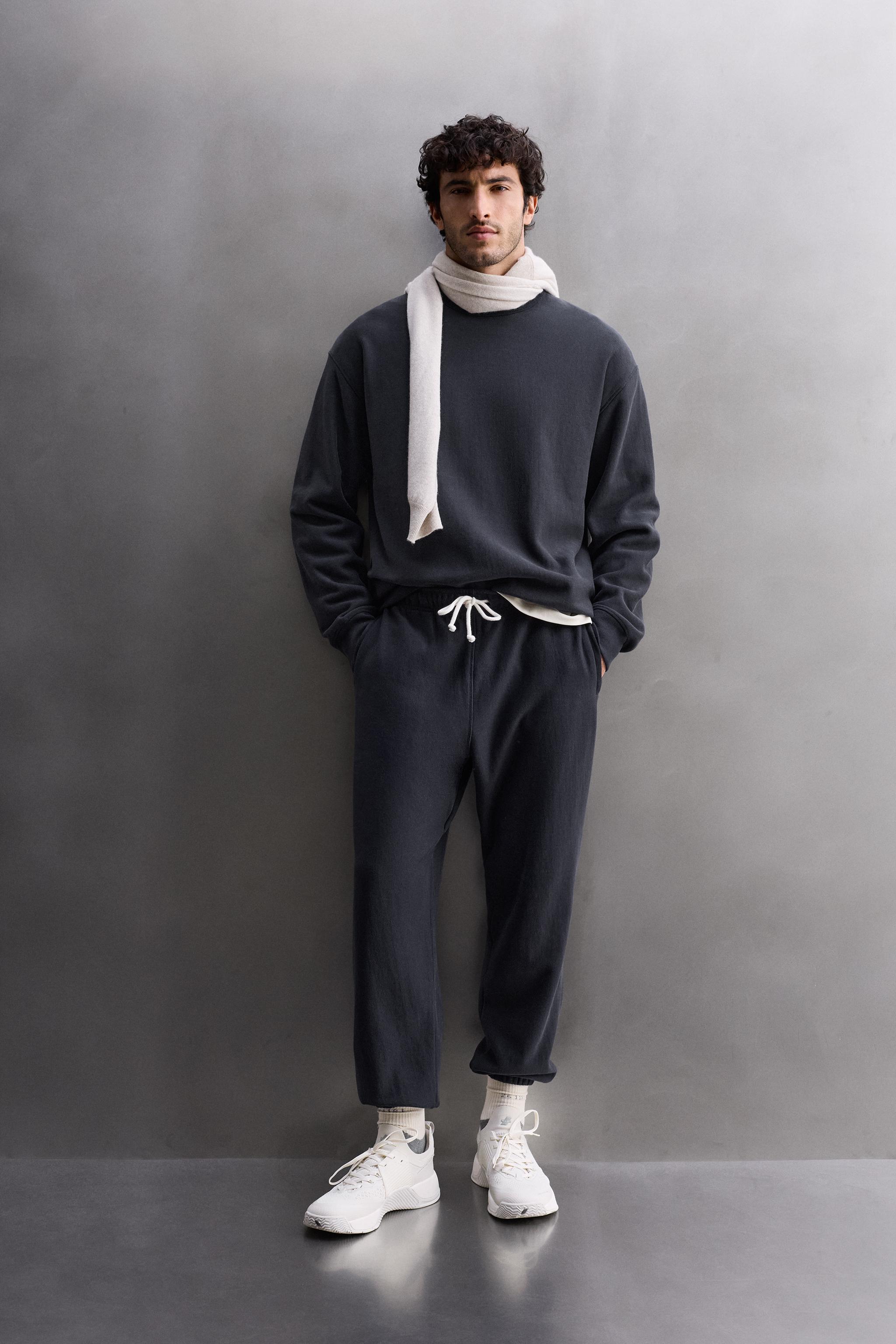 ネイビー トレーナー＆パンツ セット トレーニングジョガーパンツ - ネイビーブルー | ZARA Japan / 日本