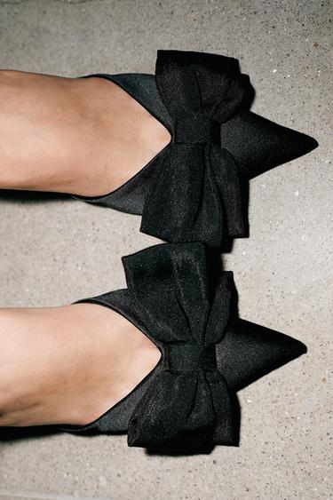 CHAUSSURES À TALONS AVEC LACET - Noir de Zara - Image 2