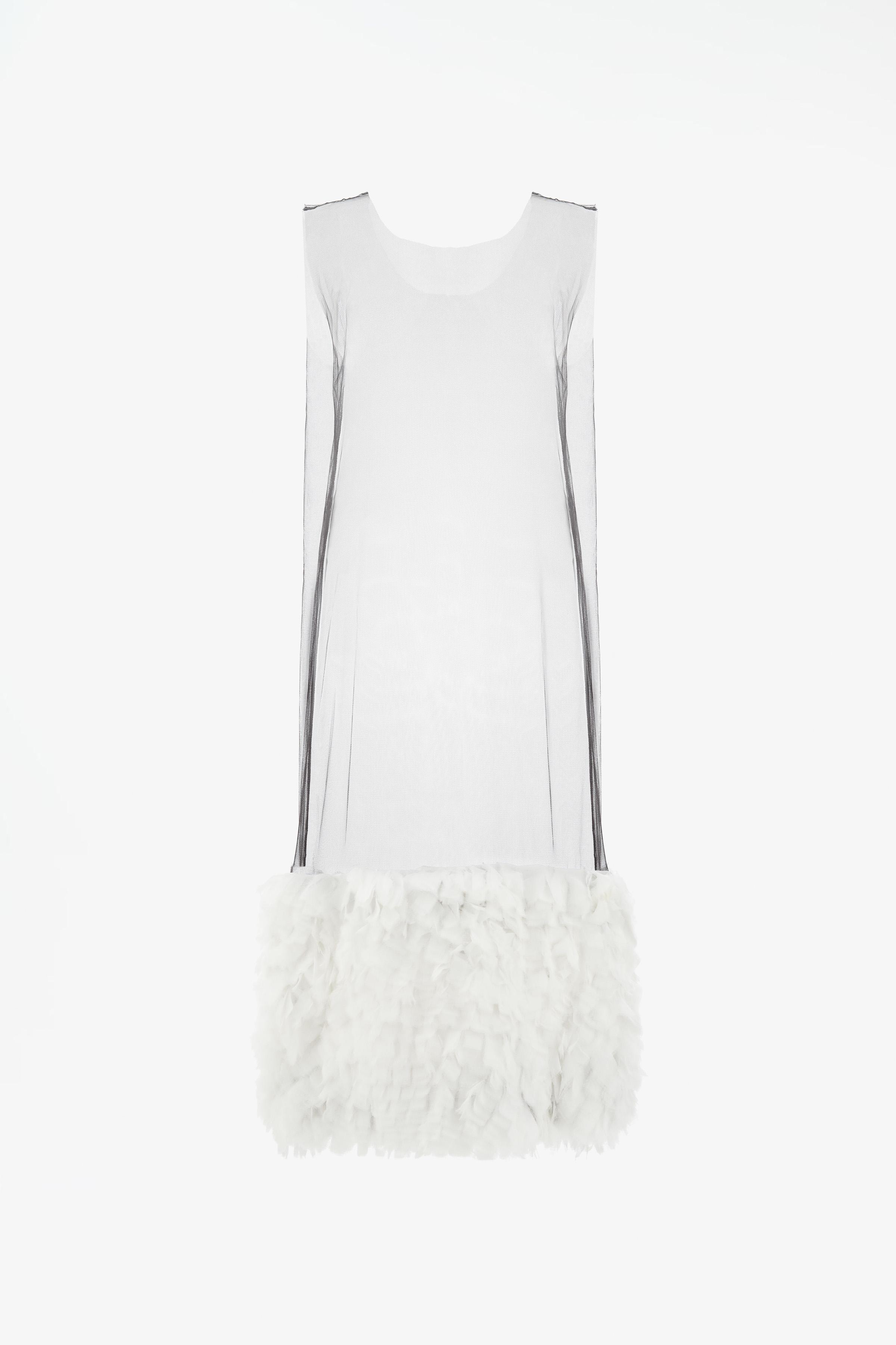 LIMITED EDITION TULLE DRESS WITH COMBINED HEM