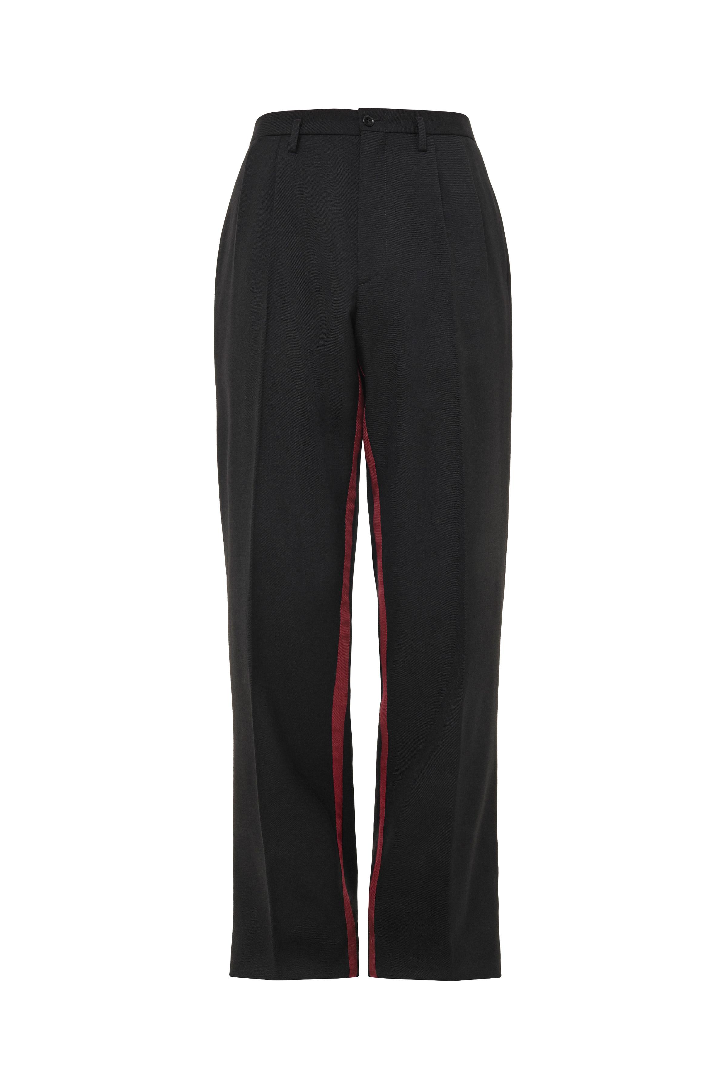LIMITED EDITION TUXEDO-STYLE PANTS WITH CONTRAST STRIPE