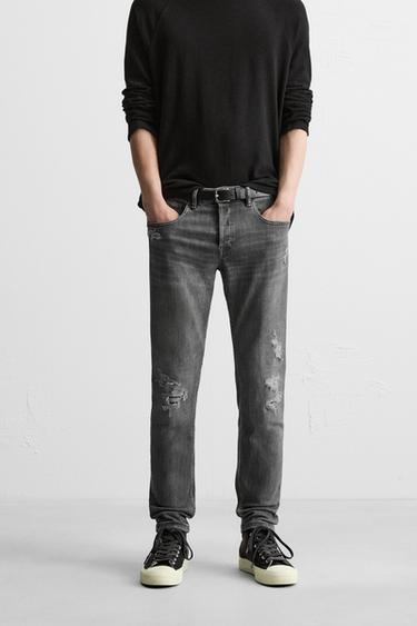 JEANS SKINNY FIT BELEL - Abu-abu dari Zara