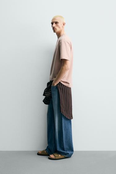 BASIC HEAVYWEIGHT T-SHIRT /03 - Faded pink by Zara - Image 3