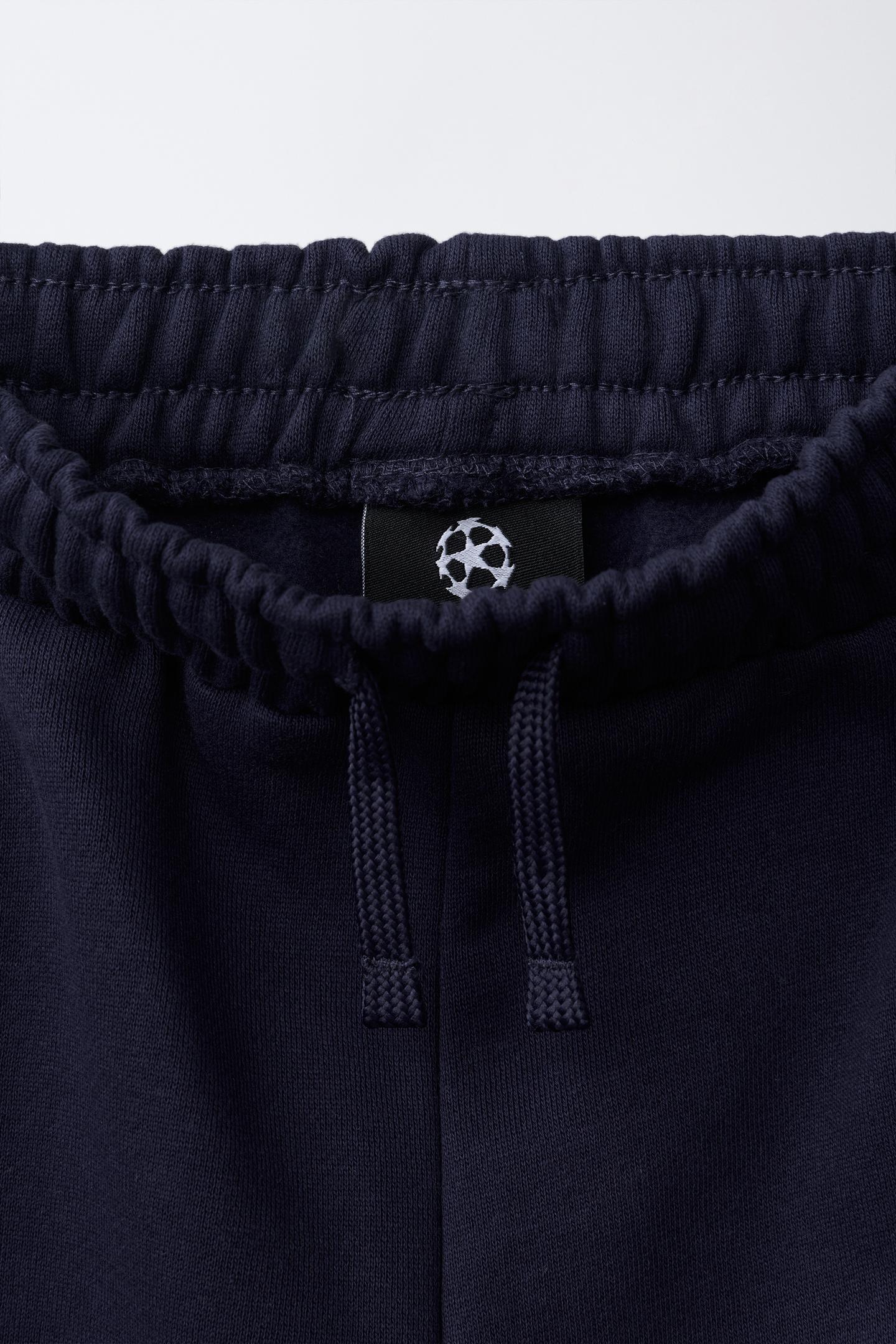 Детские брюки Zara UEFA Champions League® Barrel-Leg, цвет: Синий — фото 3