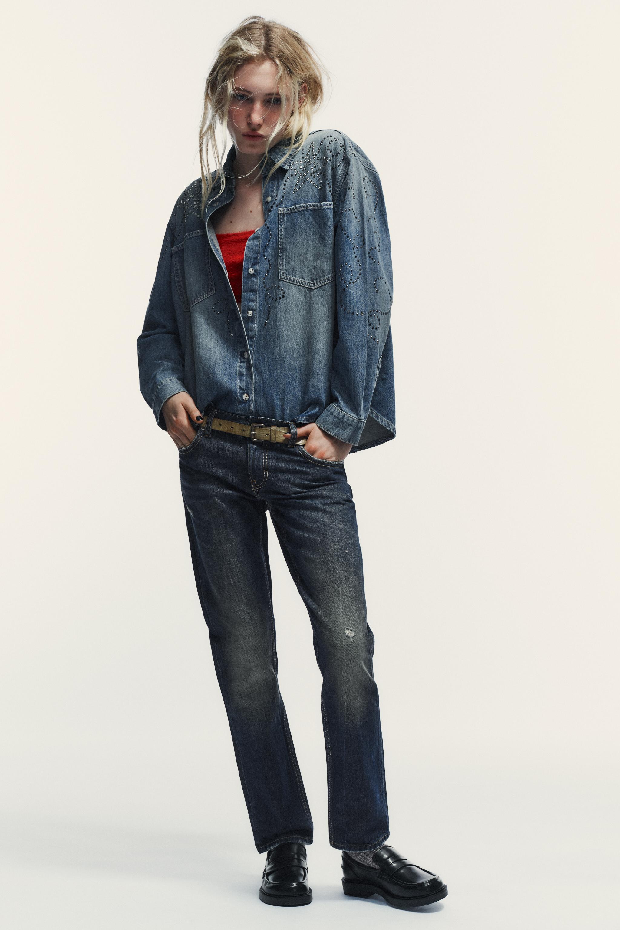 TRF LOW RISE STRAIGHT LEG JEANS