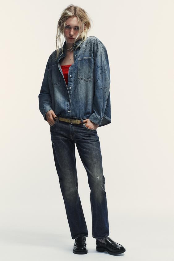 TRF LOW RISE STRAIGHT LEG JEANS