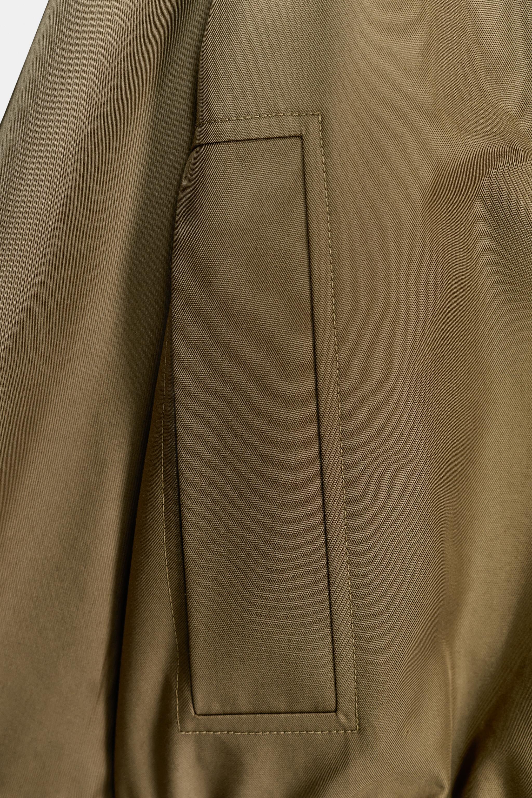 TRENCH MATELASSÉ À COL EFFET FOURRURE ZW COLLECTION