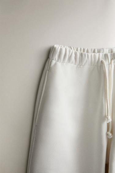 PLUSH TROUSERS - Ecru by Zara - Image 1