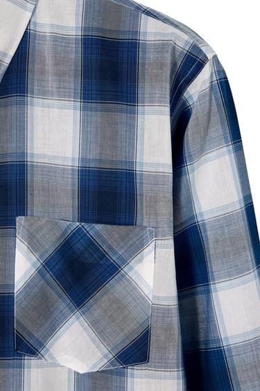 CHECK SHIRT BOBBY GILLESPIE X ZARA - Blue by Zara