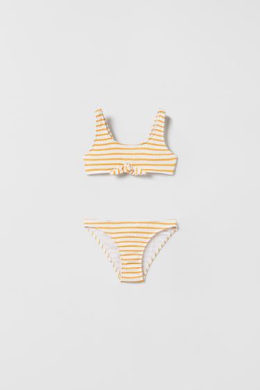 KIDS/ BIKINI RAYAS - Ocre de Zara - Imagen 0