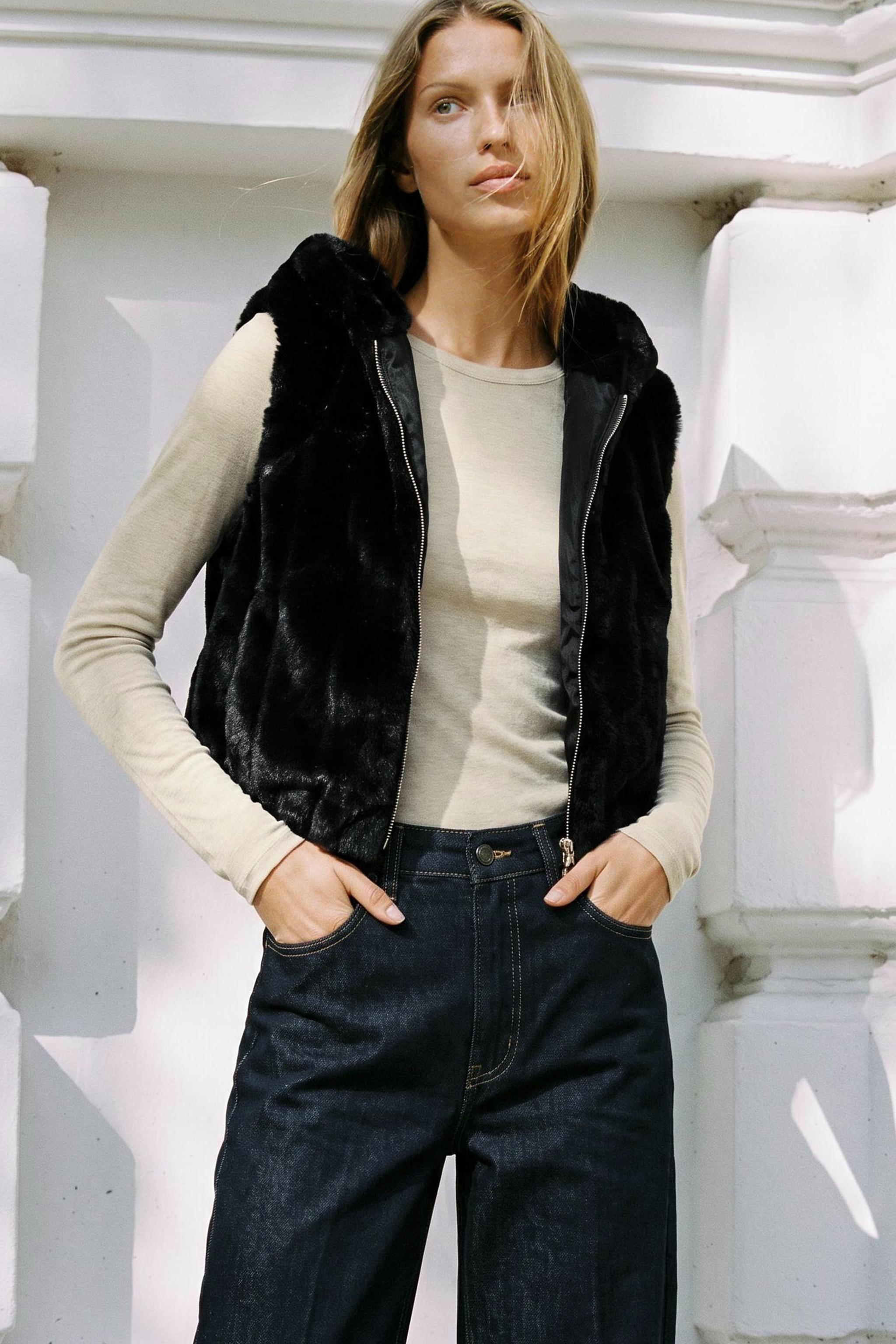 ファーフード付きコート – レディース | ZARA 日本