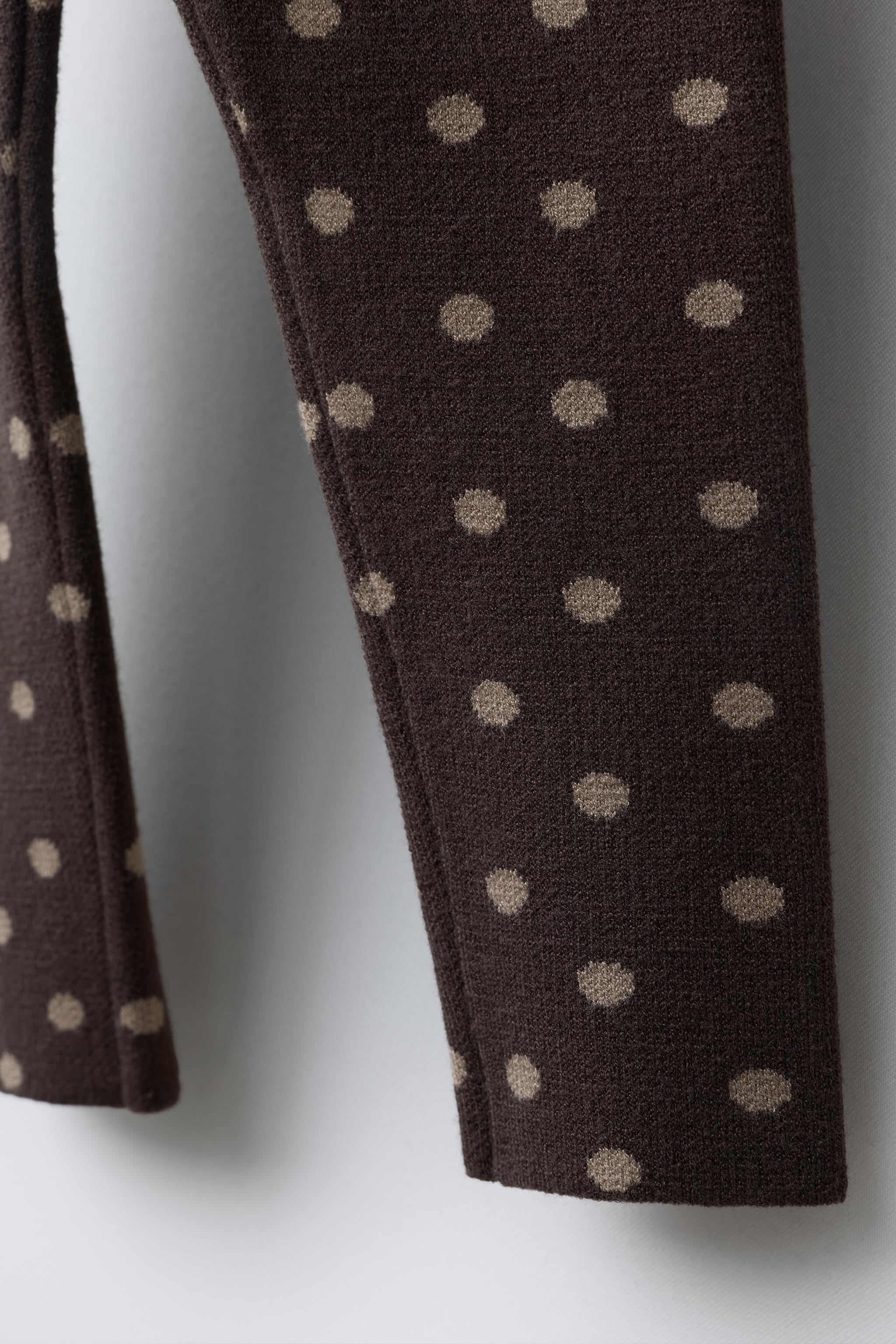 LEGGING EN MAILLE À POIS