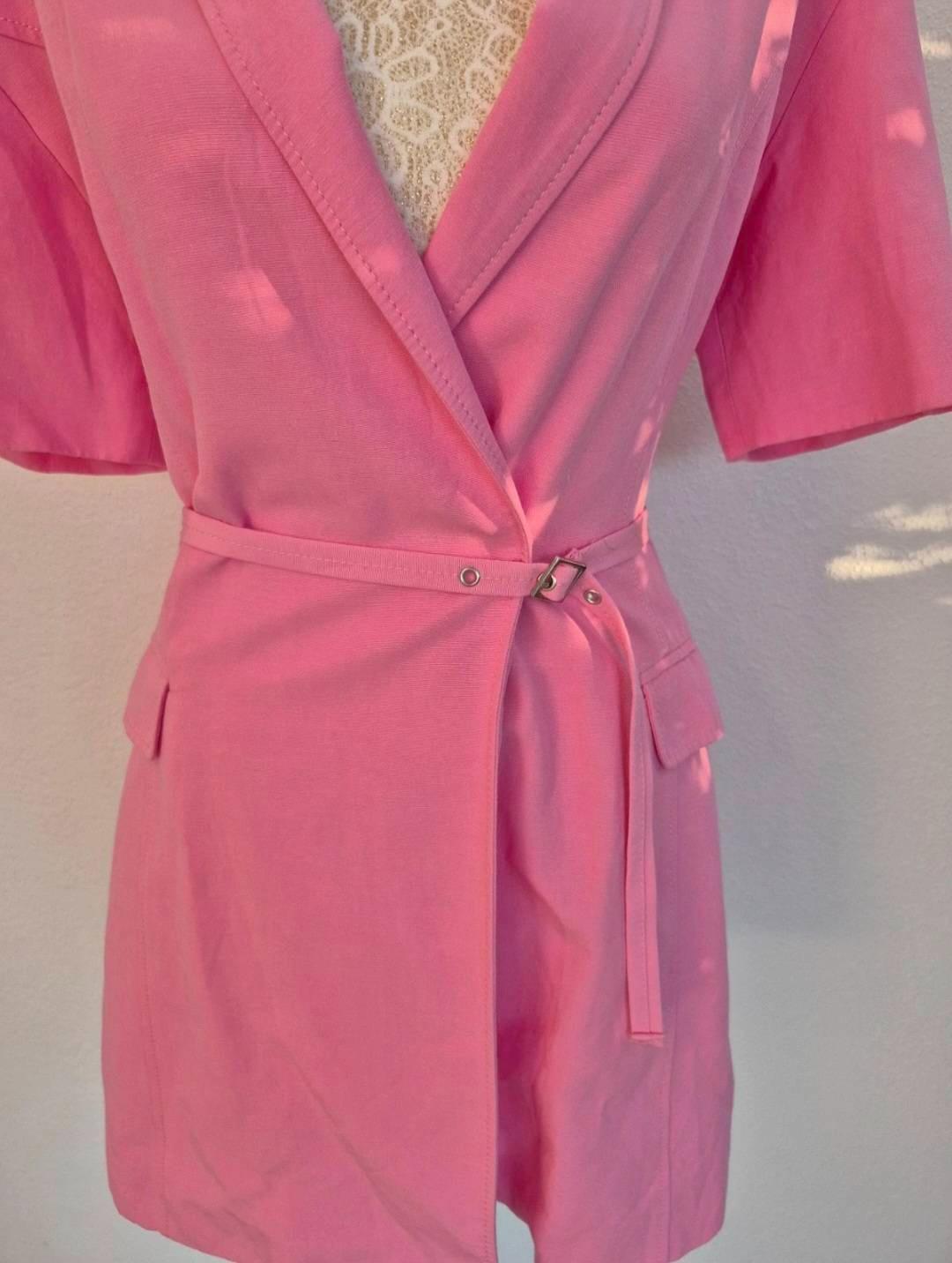 LINEN BLEND BLAZER DRESS - Image 2