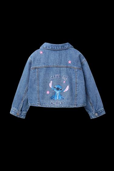 LILO & STITCH © DISNEY EMBROIDERED DENIM JACKET - Mid-blue by Zara