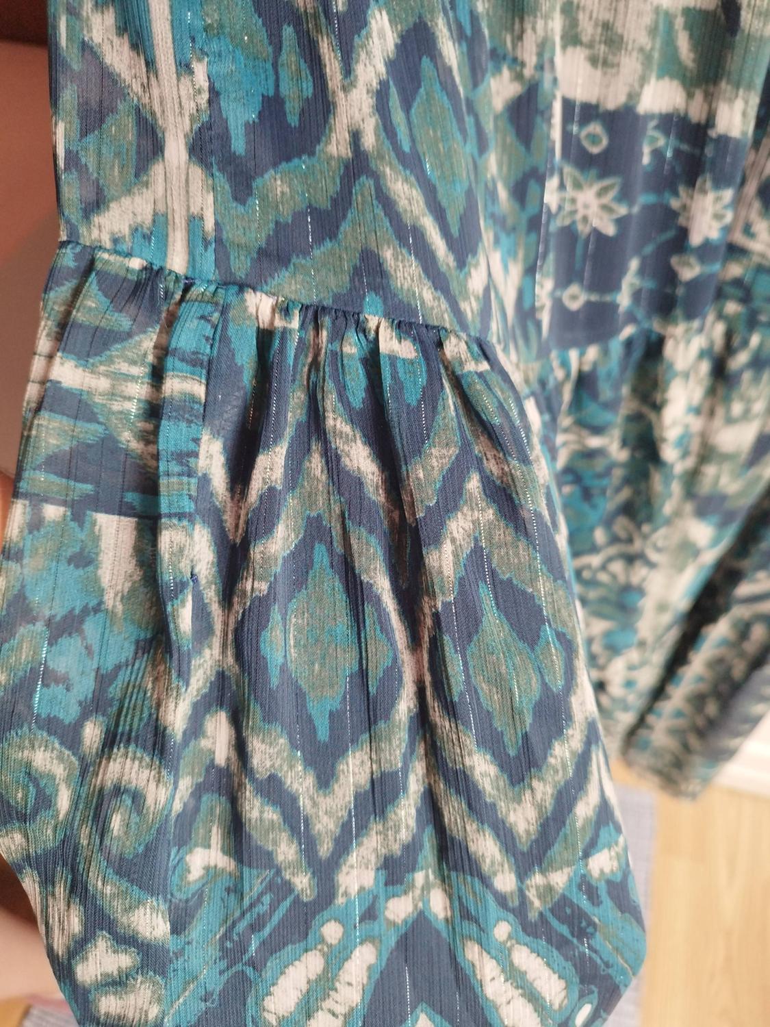 PRINTED SKIRT WITH METALLIC THREAD - Image 4