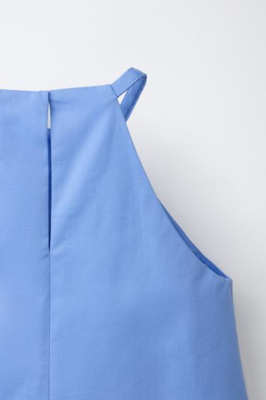 TOP WITH BOWS - Blue by Zara - Image 3