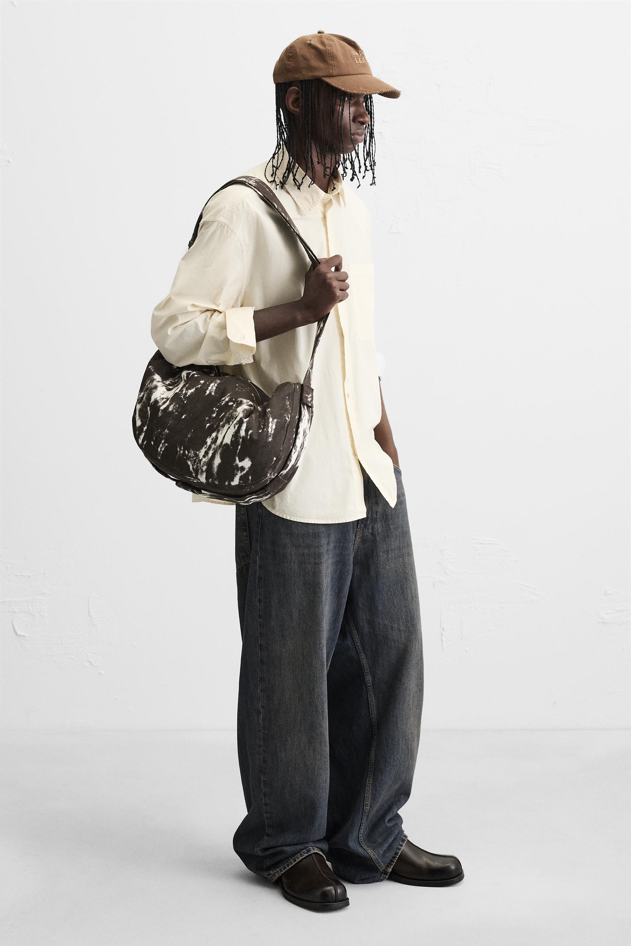 LEATHER PORCH W/PRINTEDトート ANIMAL PRINT LEATHER SHOPPER BAG - Multi-color | ZARA Canada