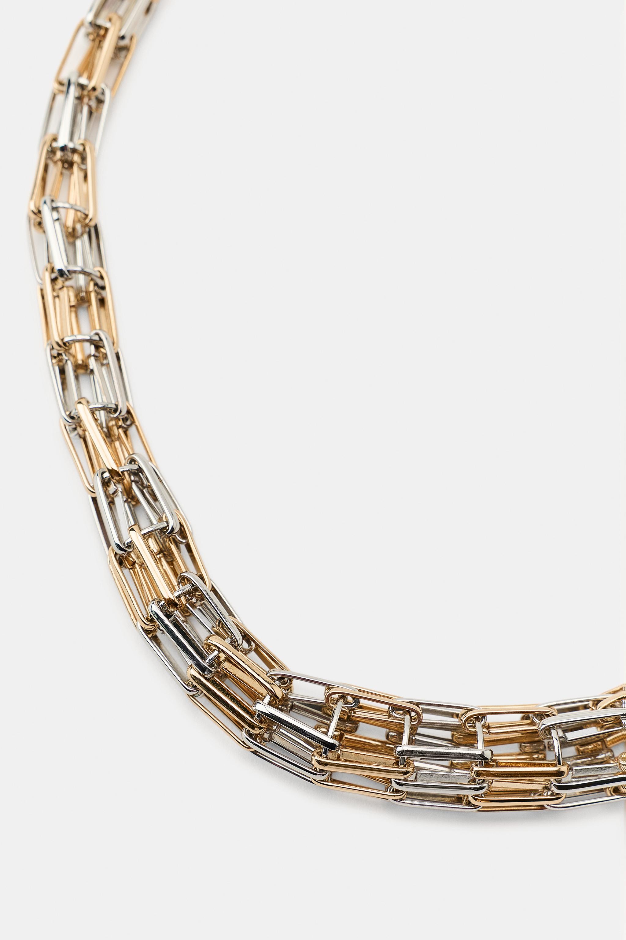 COLLIER À MAILLONS COMBINÉS