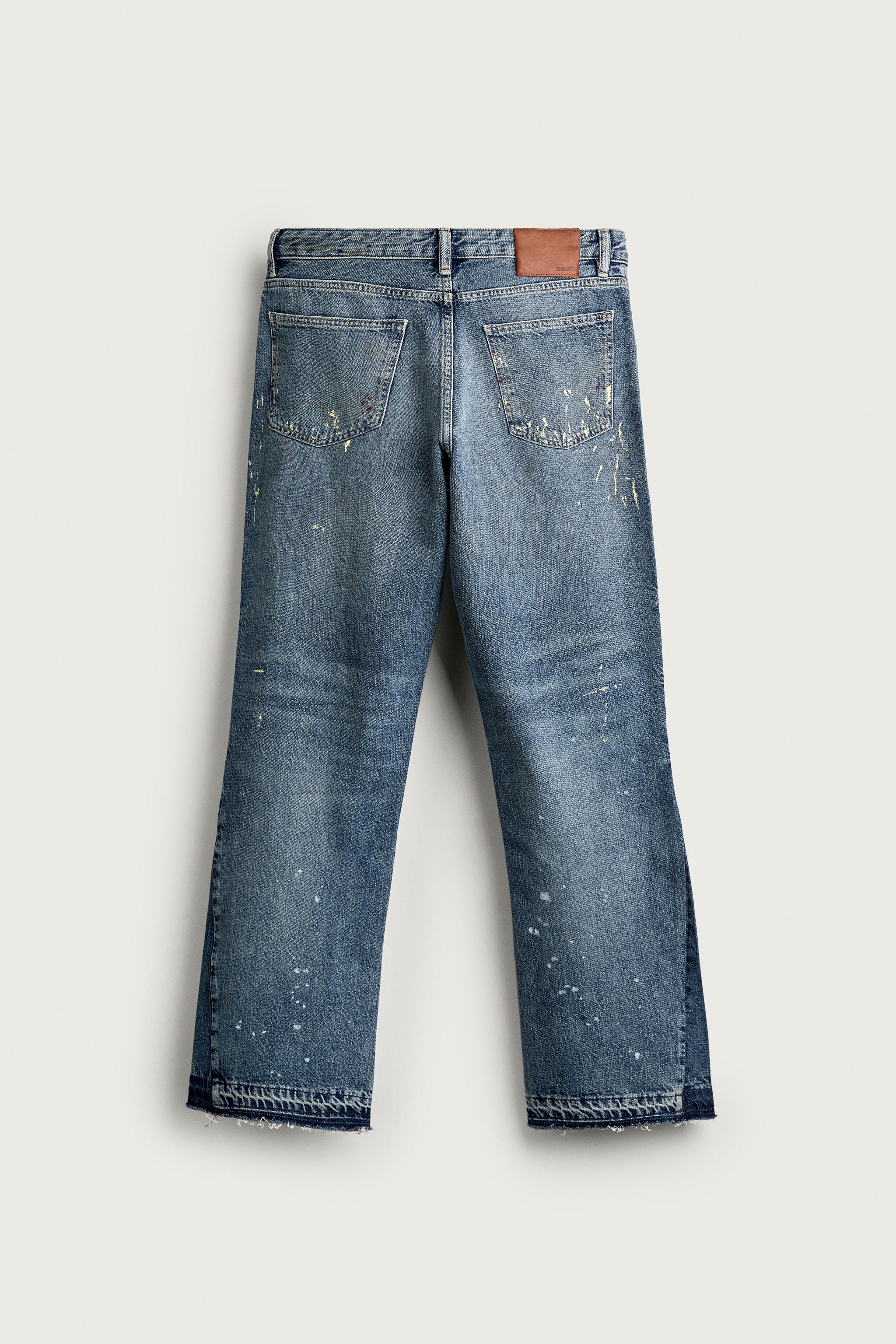 JEAN FLARE FIT EFFET ÉCLABOUSSURES